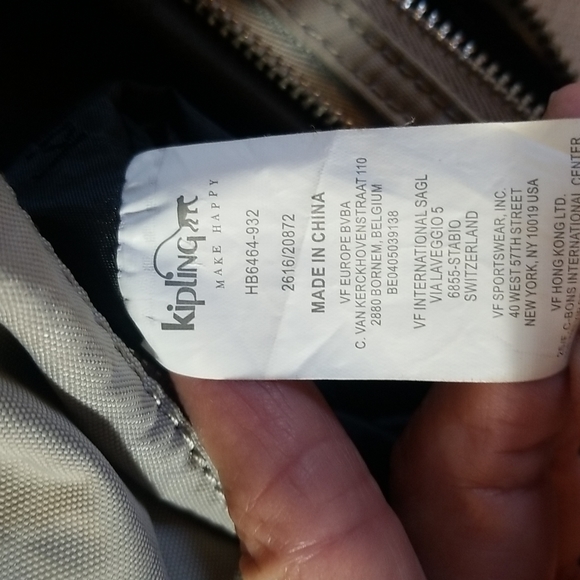 KIPLINGER GREY CROSSBODY BAG STITCHING IN FRONT - Picture 8 of 8